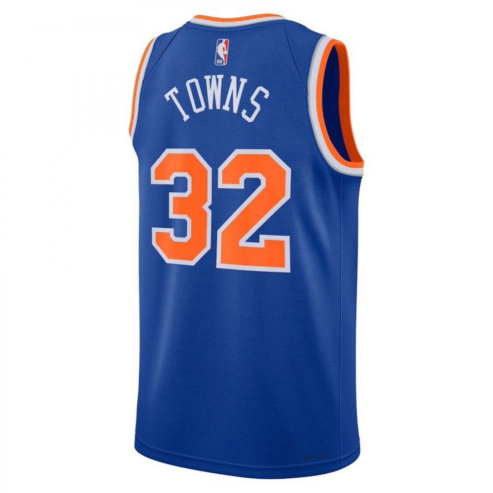 Karl-Anthony Towns New York Knicks Unisex 2023/24 Swingman Jersey - Blue - City Edition-Pro Kit Vault | Brand New 26/27 Sports Jerseys